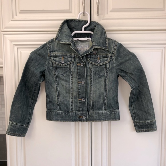 EUC MEXX embroidered back girls denim jacket - Picture 3 of 10